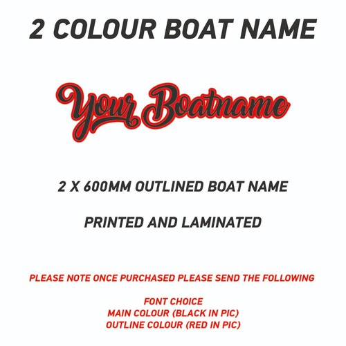 600mm outlined boat - 0.6m,