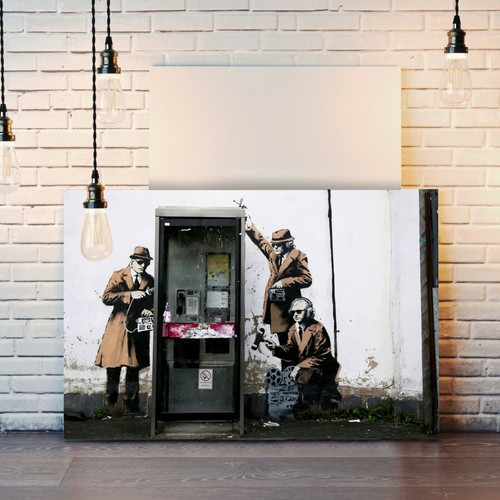 Banksy canvas street - canvas,