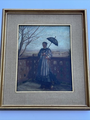 Antique painting pretty woman - antique,