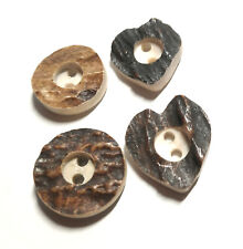 2pcs Real Stag Horn Button 2