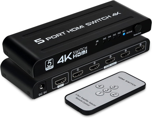 Hdmi switch out 5 - hdmi, in