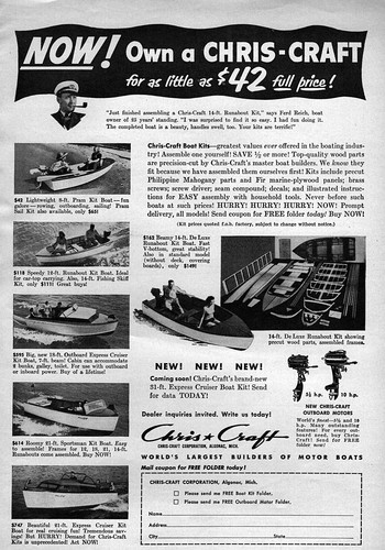1951 chris craft - chris, runabout