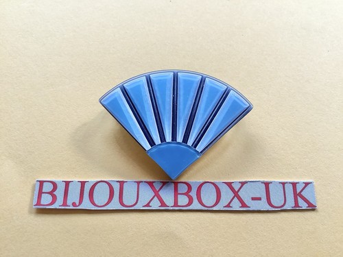 Lea stein vintage fan brooch - vintage,