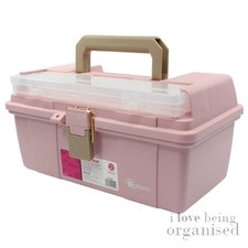 Pink Art And Craft Supply Storage Tool Box