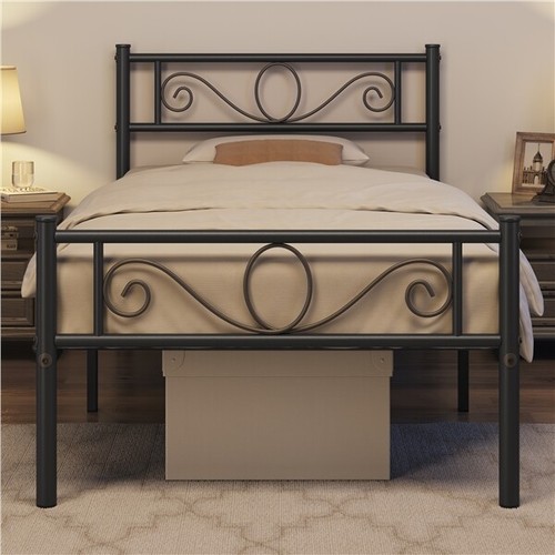 Metal platform bed - metal,