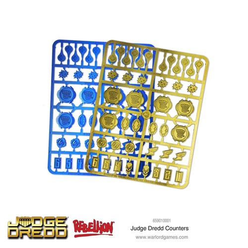 Judge dredd counters - judge, warlord