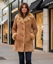 Women’s Suede Shearling Coat