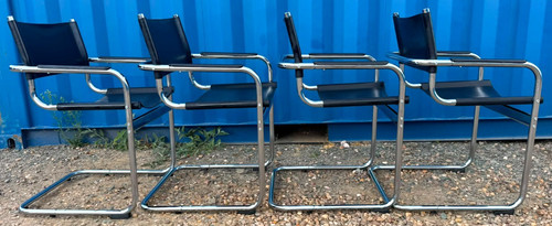 Black leather chrome - 4,