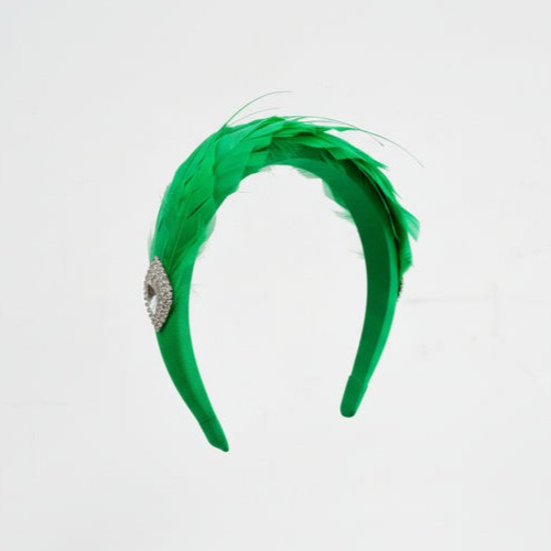 Feather fascinator alice band - fascinator,