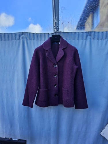 Purple boiled wool - purple,