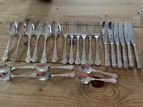 Viners silver plate cutlery - silver,