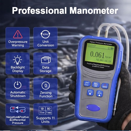 Digital manometer hvac gas - manometer,