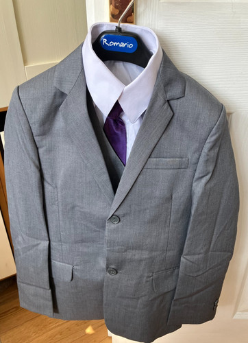 Boys grey suit - suit, piece