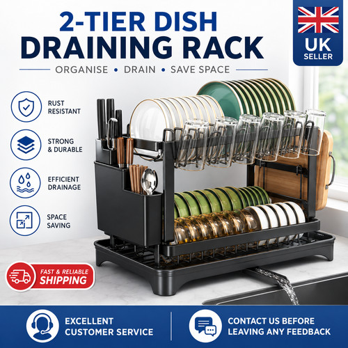 Tier dish drainer - drainer, rack