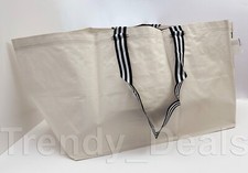 Ikea GÖRSNYGG Large Shopping Laundry Storage Bag, Beige 22 ½ x 15 ¼ x 14 ½" NEW