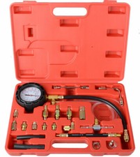 Fuel Pump Pressure Tester Set Petrol & Diesel Combustion Gauge Meter