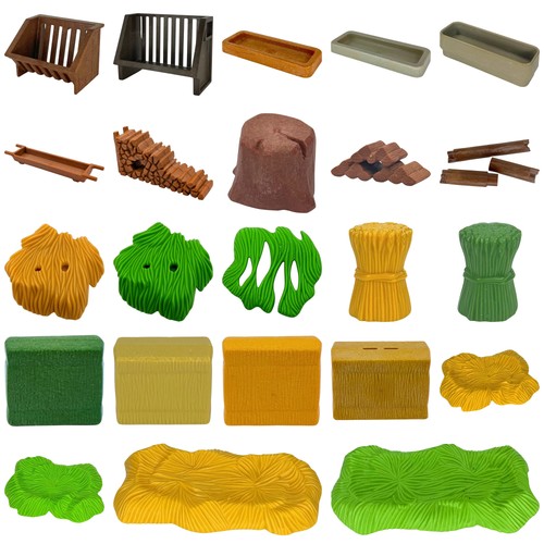 Playmobil hay grass feeding