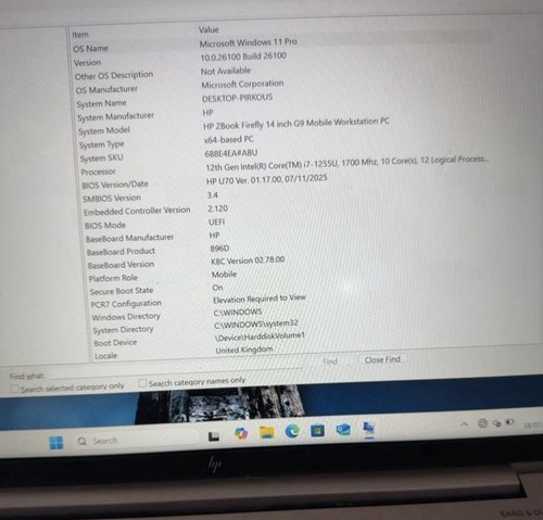 Zbook firefly g9 - 14'',