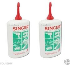 2 x Singer Sewing Machine Oil Super Fine Quality - 125ml Bottle