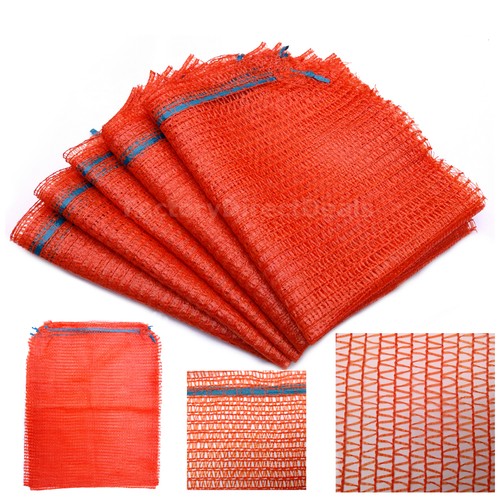 Orange net woven sack mesh - woven,
