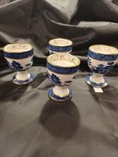 Booths Real Old Willow Vintage Egg Cups x 4