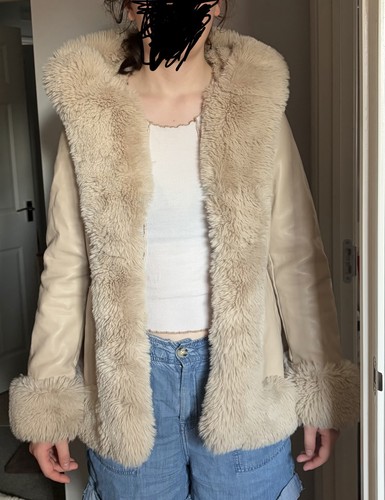 Glamdoll beige faux leather - faux,