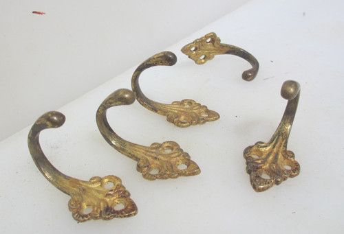 Small victorian brass - brass, hooks