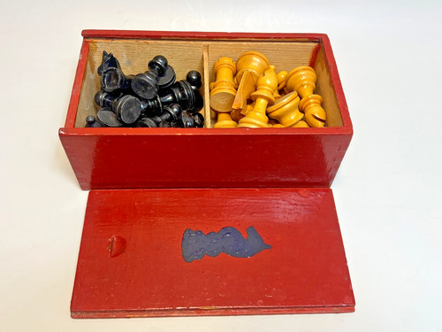Antique french staunton - antique, turned