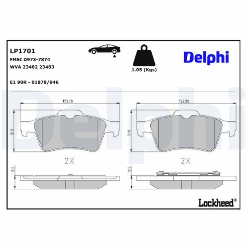 Disc brake pad - brake, set