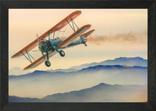 plane double decker Framed