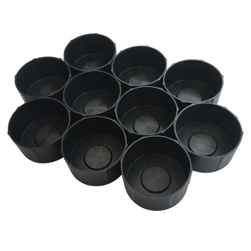Pack black end - end, caps