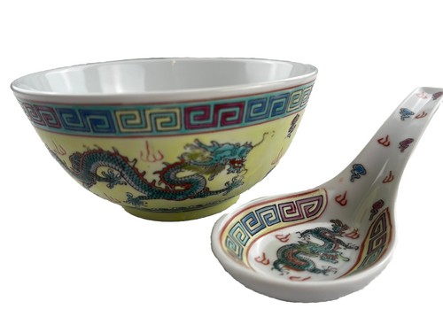 Chinese soup bowl and - soup,