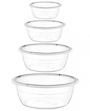 Clear Plastic Basin Round