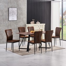 OAK Effect Dining Table Set