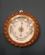 Antique Oak Ships Barometer
