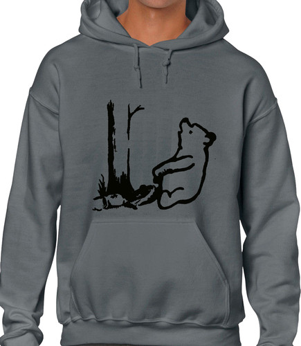 Bear trap banksy hoody hoodie - trap,
