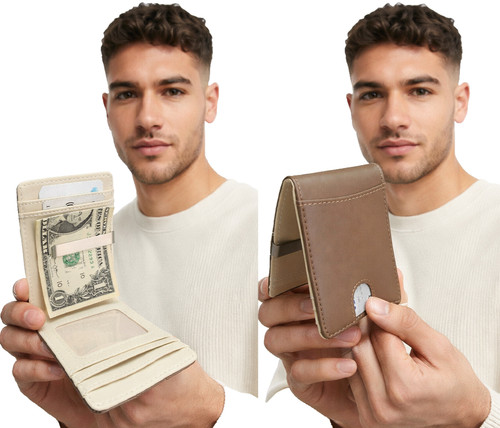 Grey men wallet - men's, 6