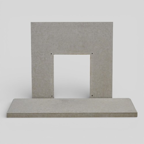Marble hearth and fire - marble,