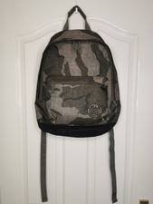 Billabong Camo Army Print Large Canvas Backpack Adjustable Straps School  
