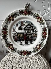 Tk Maxx Royal Stafford Christmas Plate – Rare Toy Shop Scene New Stunning