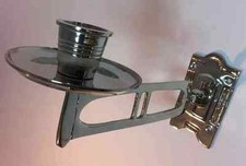 Piano Candlestick Single-Armed Nickel Jugendstil Art Deco Wall Light