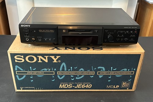 Sony minidisc deck mds je640 - minidisc,