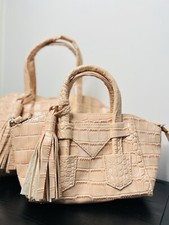 African handbag with strap