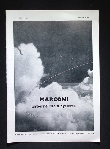 Original 1953 advert - original, marconi
