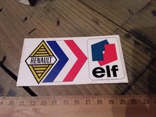 Antique Renault National Authority Elf Gordini R18 R5 R8 Sticker