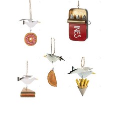 Shoeless Joe Seaside Decor Nautical Miniature Gifts Seagulls, Puffins, Sardines