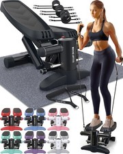 Nordic Lifting Mini Stepper & Stair Climber Machine - w/Resistance Bands Set LCD