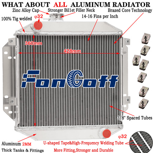 Row radiator fit - fit, escort