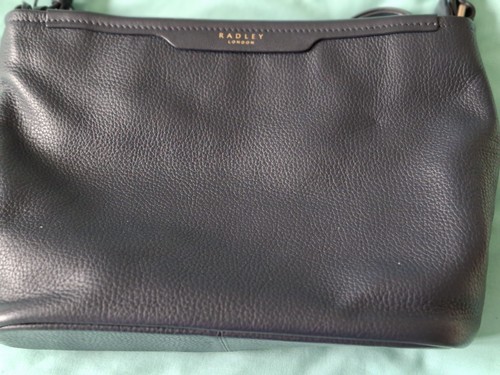 Radley navy leather shoulder - navy,