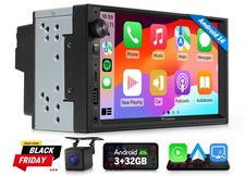 2DIN 7" IPS Android 14 GPS Sat